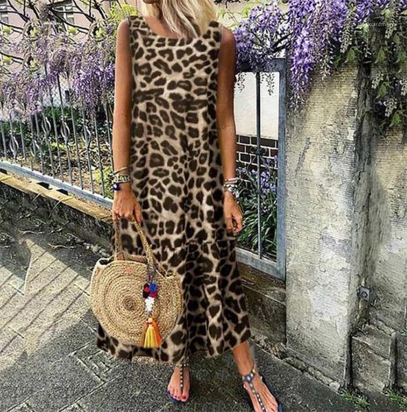 

femalses lepolard print sleeveless dress 5xl womens backless dress summer designer crew neck plus size dresses, White;black