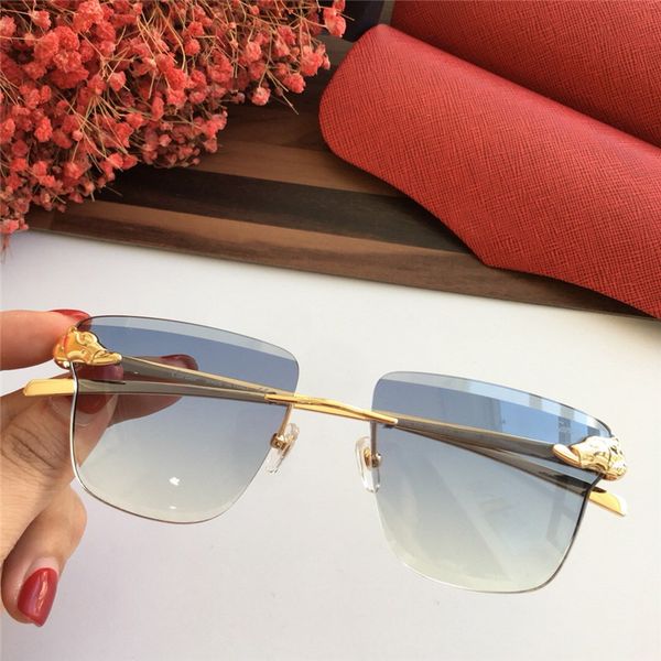 

woman/men vintage eyeglasses frames wood sunglasses rimless frame plated santos sunglasses new in box cnum181128-11, White;black