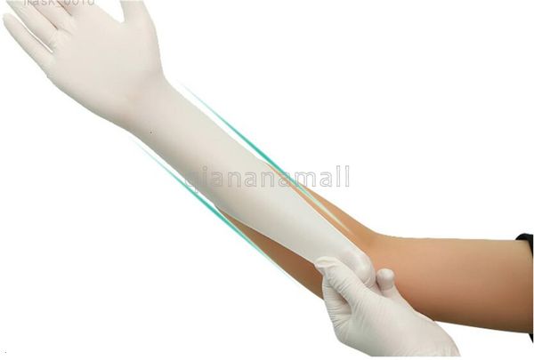 

thickened disposable latex gloves white latex gloves household washing 100pcs and cleaning gloves