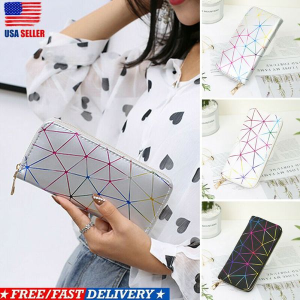 

wristband женщины длинные сцепления кошелек большой емкости кошельки женский кошелек lady кошельки телефон карманный держатель карты cartera