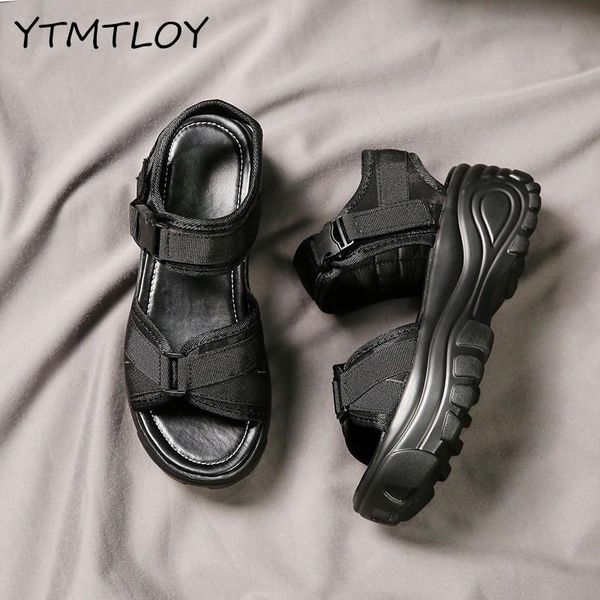 

2020 fashion open-toed women sport sandals casual platform women sandals beach shoes outdoor hollow out shoes new waterproof, Black