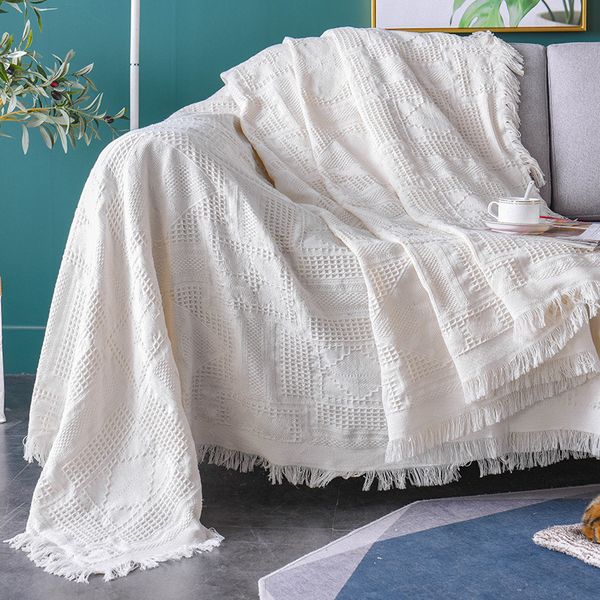 

knitted bed couch decor blanket office respite plaid wraps cape baby sleeper cover comforter 130*180/180*230cm