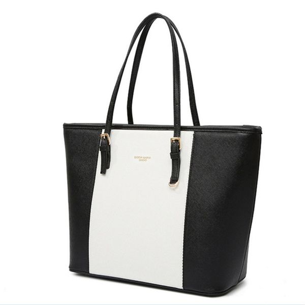 

women's handbag artificial leather bucket shoulder bags large capacity casual office ladies totes handbags