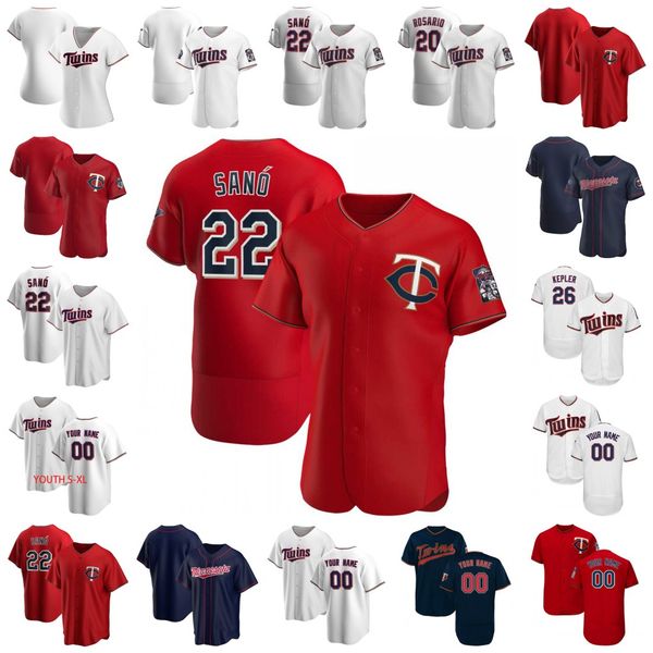 

2020 minnesota jersey miguel sano phil hughes byron buxton byung-ho park danny santana ehire adrianza ervin santana fernando romero jerseys, Blue;black
