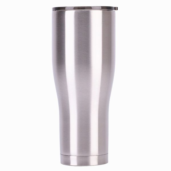 Best Selling 40 onças Curvo copos com tampa de aço inoxidável cerveja Tumbler parede dupla com isolamento a vácuo garrafa caneca de viagem Coffee Cup Car Mugs