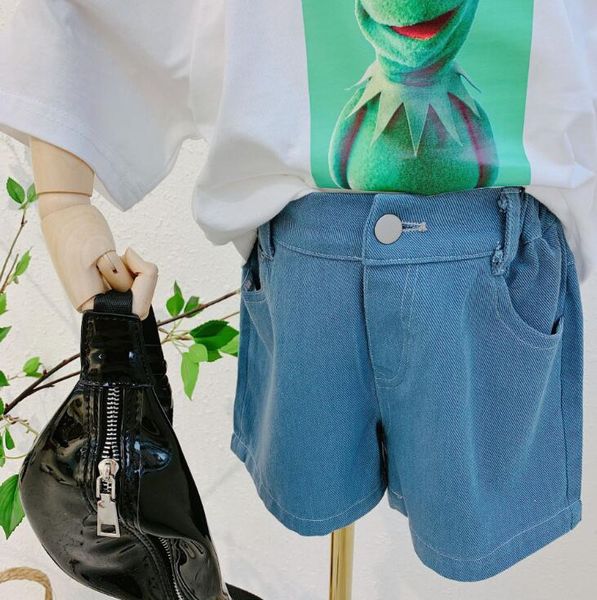 

2020 new wholesale baby boys girls denim shorts fashion summer kids boys shorts 1-6 years, Black