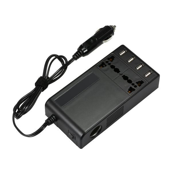 

car inverter power dc 12v/24v to ac 100-230v 120w with 4 usb socket charger auto cigarette lighter automobiles car-styling