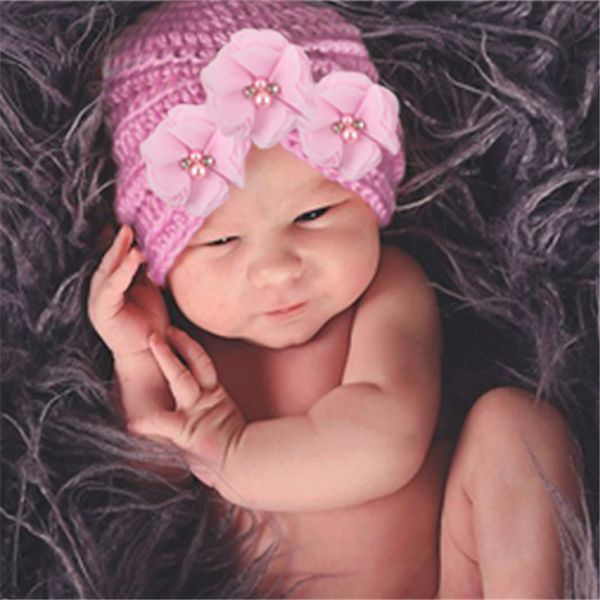 

pudcoco новорожденный фотография реквизит аксессуары new born детские hat тюрбан детские мальчика шляпы малыша девушки bonnet зимняя шапочка, Yellow