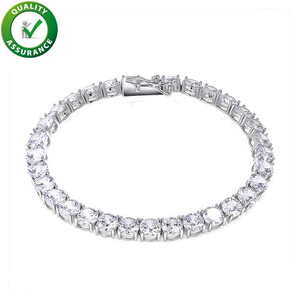

designer bracelet hip hop iced out luxury designer jewelry men bracelets diamond tennis chain bangle 925 sterling silver accessories, Golden;silver