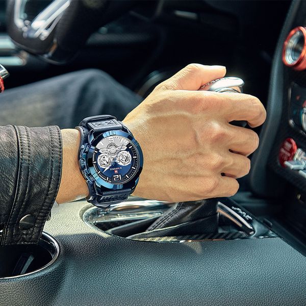 

новые naviforce мужские часы sport blue мода бизнес кожа мужчины часы водонепроницаемые аналоговые кварцевые наручные часы relogio мужчина д, Slivery;brown