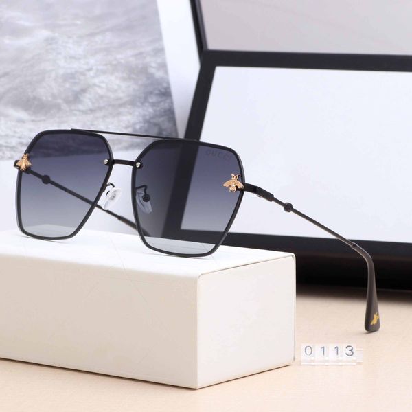

2020 new polarizedbees fashion trend uv sunglasses 0113 driving sunglasses men glasses eye protection fashion, White;black