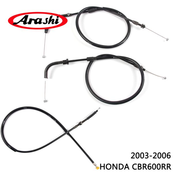 

arashi motorcycle throttle clutch cables wire lines linkage for honda cbr600rr 2003 2004 2005 2006 cbr 600 rr
