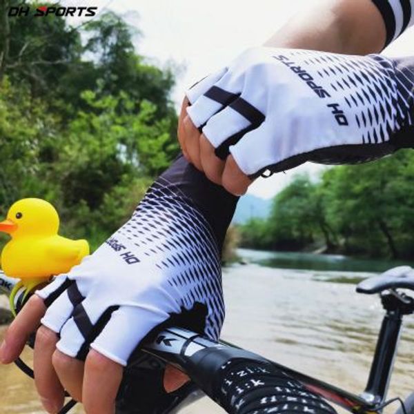 

outdoor riding half finger gloves mens summer bicycle sports sun protection, ventilation antiskid men or women designers riding gloves, Black