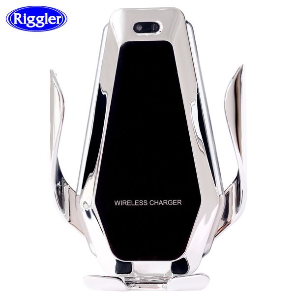 

qi 10w wireless car charger automatic clamp fast charge phone holder for huawei p30pro iphone xs xt xs max x