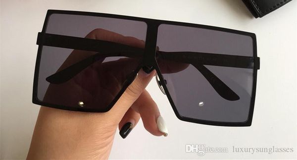 

luxury 182 sunglasses fashion women brand deisnger popular full frame uv400 lens summer style big square frame come with case, White;black