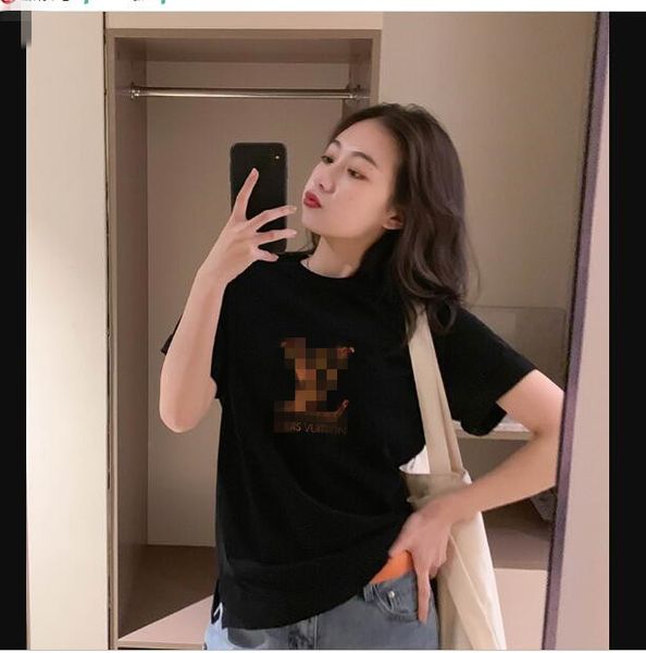 

2019 luxury designer brand paris printing logo tshirts pure cotton t shirts for mens women summer woman short tee poloshirt clothing, White