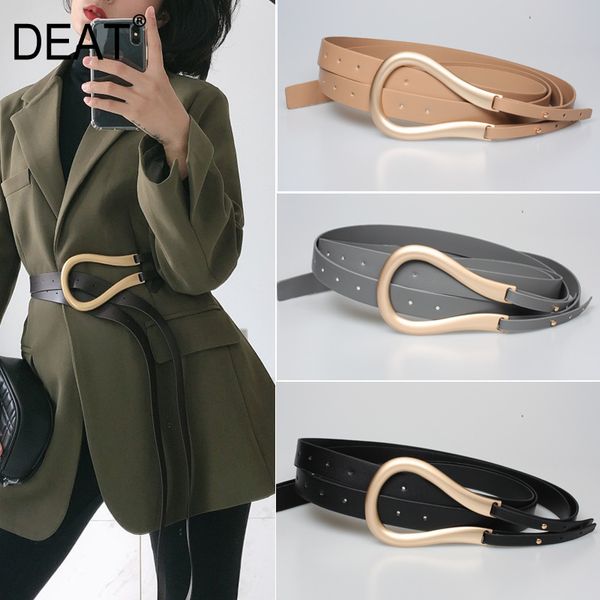 

deat 2020 new fashion women belts metal circle pu leather holes wide cross body belt wk24116a, Black;brown