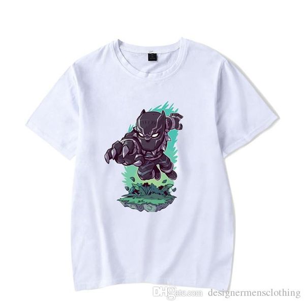

fashion designer mens and womens t shirts plain white cartoon print tshirt popular young people style tshi, White;black