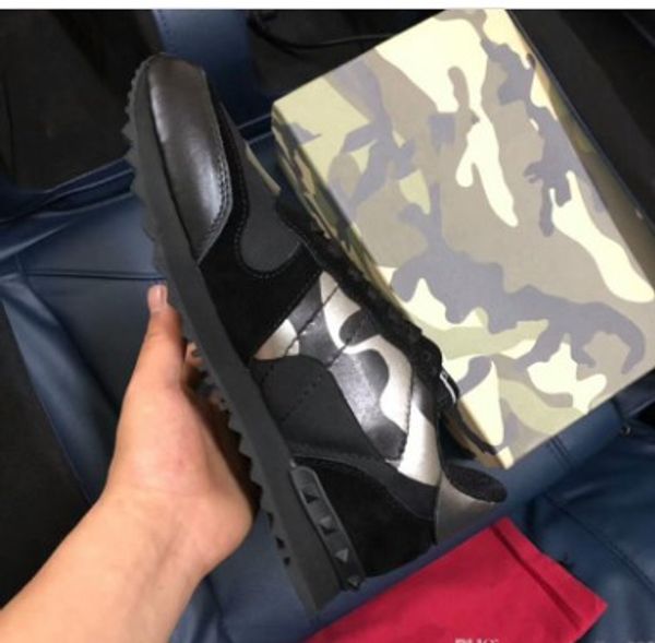 

2020 luxury designer men sneakers ladies girls leather flange wrap casual shoes classic balck pure white men shoes mnb03, Black