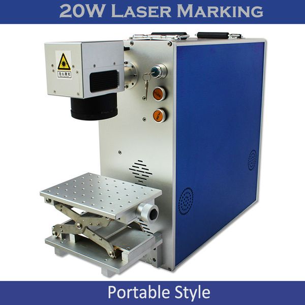 

20w 30w 50w portable optical fiber laser marking engraving machine metal laser printing lazer cnc engraver kit