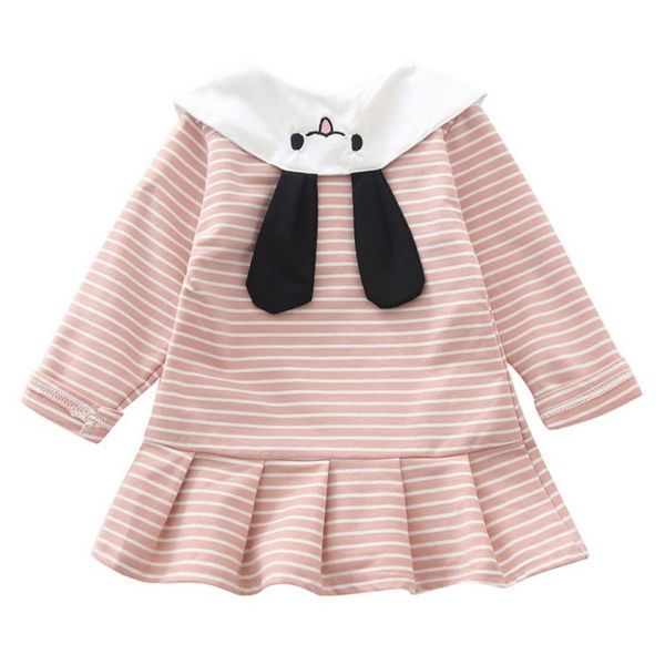 

девушки одеваются дети малышей девочки с длинным рукавом o-образным вырезом мультфильм нашивки печати платье дети осень платья вскользь page, Red;yellow