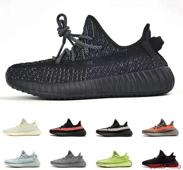 

2019 fashion brand mens women designer men hommes chaussures kanye west v2 zebra static cream hyperspace platform wave runner 1564572210