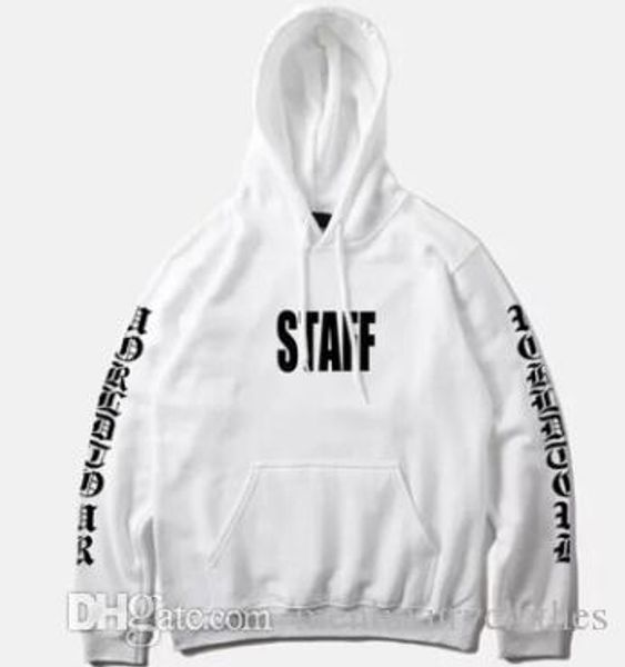 

brand clothing justin bieber staff purpose tour hoodies mens clothes homme sweatshirts hiphop rap pullovers, Black