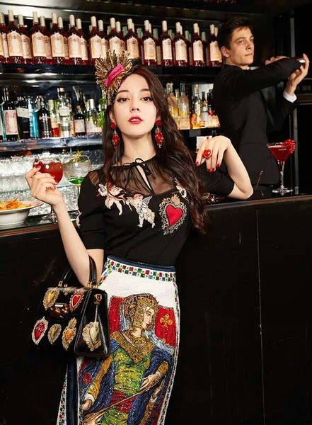 

New flower phone poker leather handbag leather palm print icily d lei ure all match houlder me enger bag g new