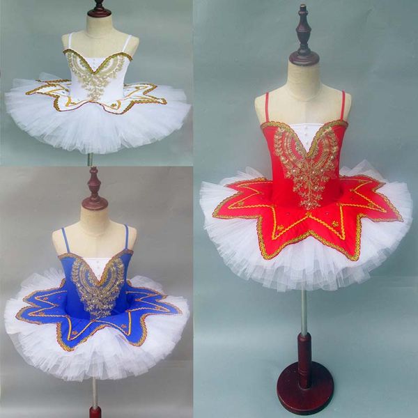 

stage wear pink/purple/white/green girl ballet tutu dress swan lake costume ballerina clothes children dance dressrs f girls, Black;red
