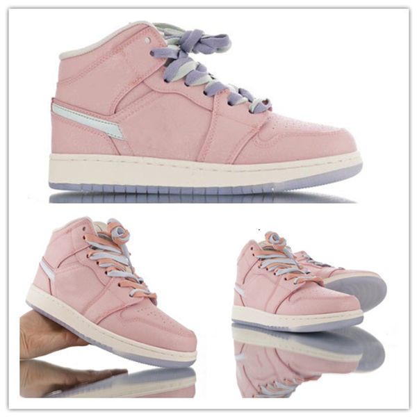 

high 1 og deadly pink multicolor basketball shoes 3m reflective 1s unc men women mid-high shoes sports sneakers size36-45