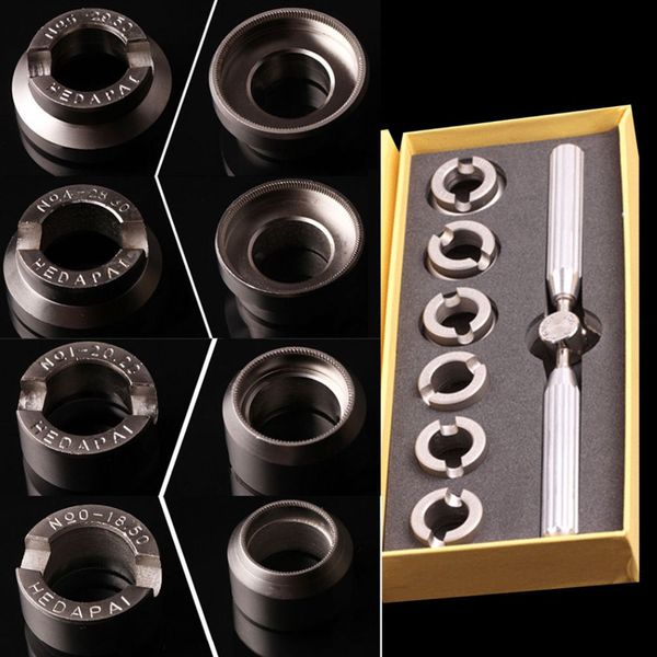 

no.5537 18.5mm~29.5mm stailess steel watch opener 6 size watch back opening tools case opener for rlx
