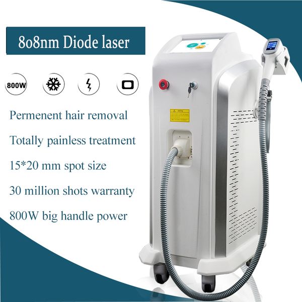 

beauty supply strong power standing 808nm laser high power professional 808nm diode laser hair removal machine, Black