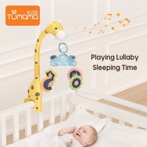 

baby rattles crib mobiles toy holder rotating 360°flexible rotation mobile newborn's crib musical box projection infant baby toy