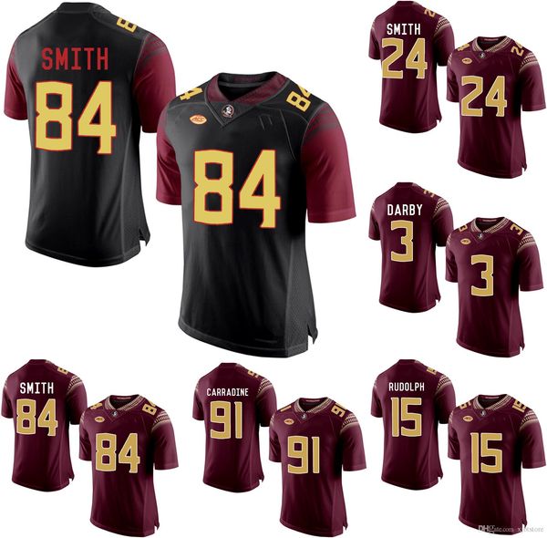 

malik henry stitched men's florida state seminoles justin smith justin motlow college football jersey 4xl, Black