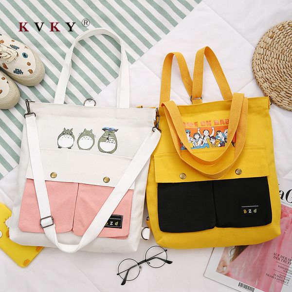 

women large capacity canvas tote ladies casual shoulder bag foldable shopping bags beach bag cotton cloth female handbag bolsa
