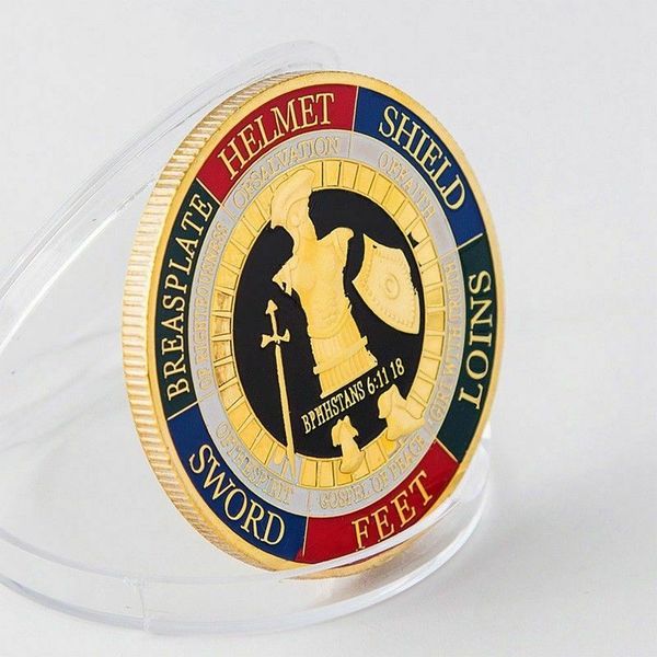 

put on the whole armor of god commemorative challenge coin collection