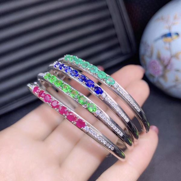 

shinning gemstone bracelet with silver four colour for choose2, Golden;silver