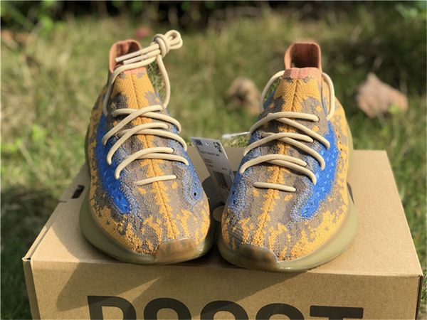 

2020 release authentic 380 blue oat running shoes 380s men women kanye west wave runner 3m reflective sneakers sports with original box