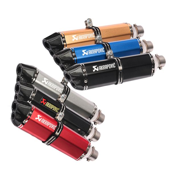 

470mm motorcycle 51 mm exhaust muffler pipe stainless steel tail escape dirt bike atv suitable for most motorcycle