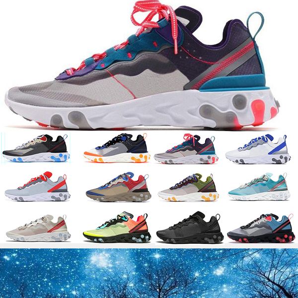 

nike air реагирующий элемент 87 55 уличные кроссовки мужские женские антрацитовый light bone тройной черный белый red orbit модные мужские к