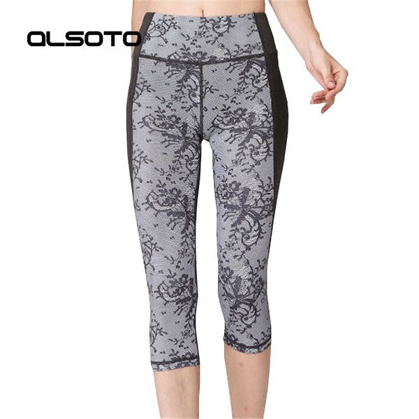 

women new sports yoga pants fashion woman printing tight training fitness cropped trousers lady quick drying slim pants, White;red