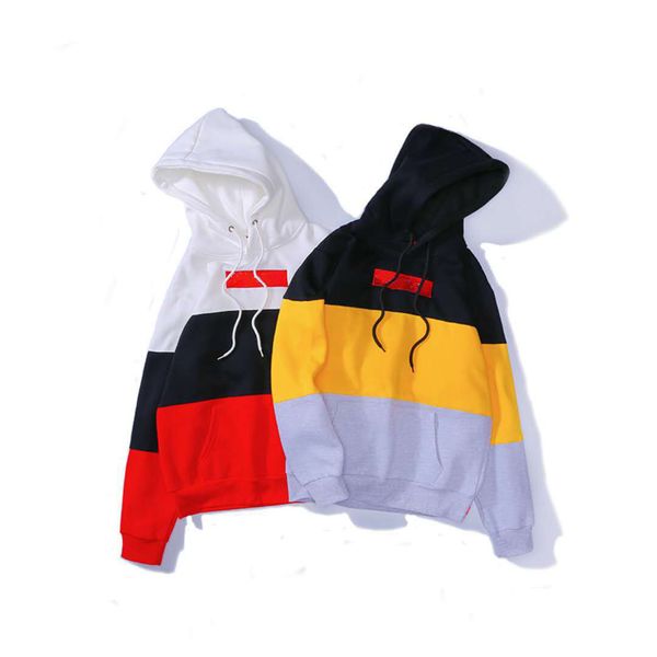 

19ss балахон коробки логотип бренд мужской дизайнер hoodie sp hip hop streetwear почтового ящик логотип толстовка толстовка высокого качеств, Black