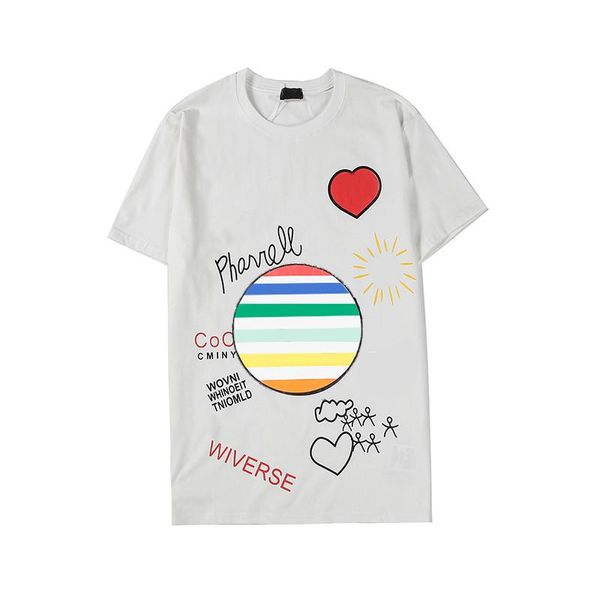 

mens t shirt print colorful brand mouse letter printed new updated shirts summer cool comfortable fashion mens short sleeved t shirt designe, White;black