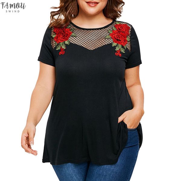 

plus size summer women blouses fashion casual mesh blouse loose female women short sleeve shirt femininas 610, White
