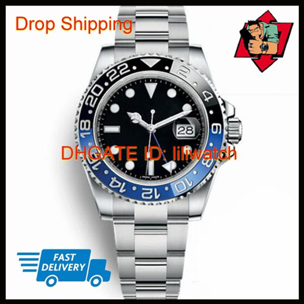 

Новый мастер керамический ободок Мужские часы Glide Lock Застежка-ремешок Автоматиче