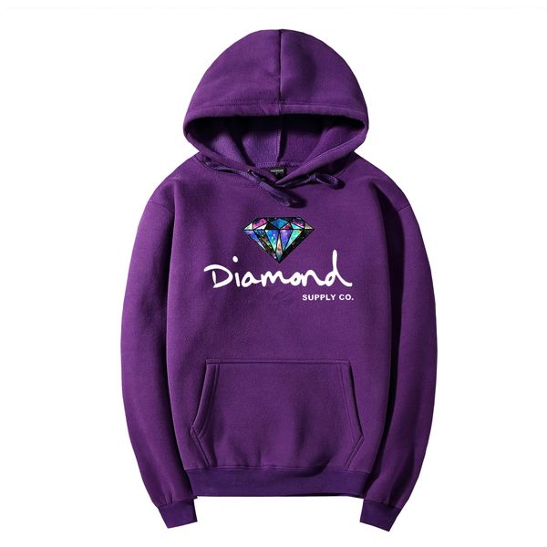 

мужчины женщины trend алмазный толстовка с капюшоном стиль 11 цветов s-2xl осень зима новые поступления марка толстовка с письмом печати ули, Black