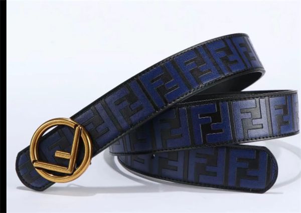 

luxury models designer fashion buckle f belt mens womens belt ceinture with box as gift, Black;brown
