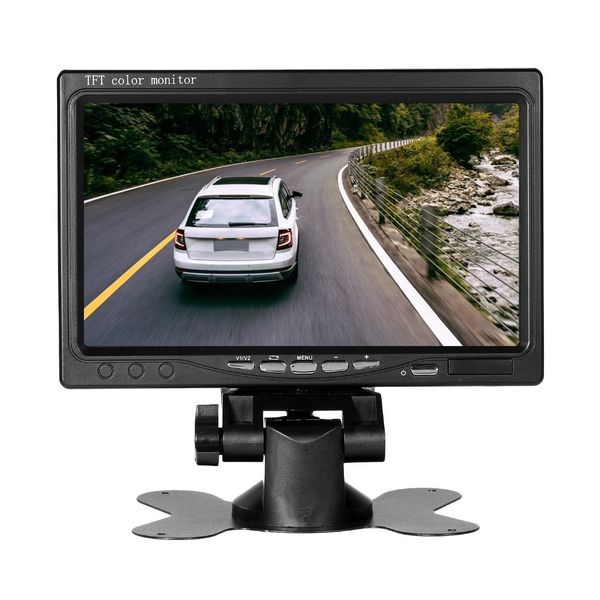 

7" wireless&wired double use lcd monitor backup camera waterproof rear view kit with wide angle night vision parking for truck car