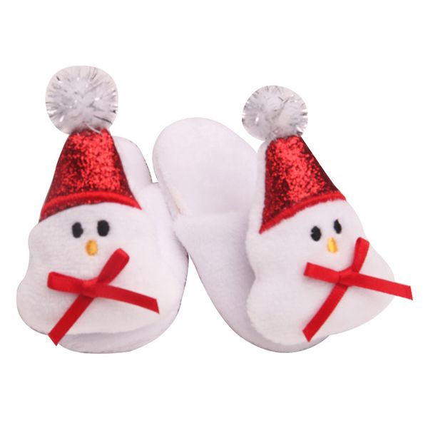 

1 pair slippers with plush animal for 18inch dolls