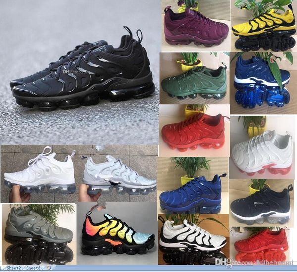 

2019 НОВЫЙ 2.0 TN Plus Olive In Metallic 15 Colorways Мужская обувь Спортивная мужская обувь Пакет Тро